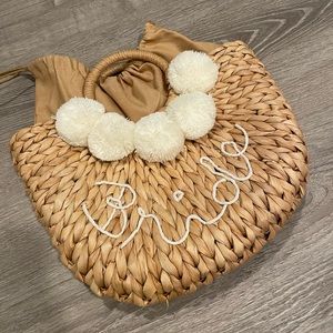 NWOT “Bride” Woven Purse